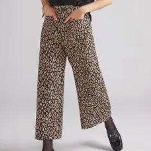 Maeve Leopard Brocade Pants